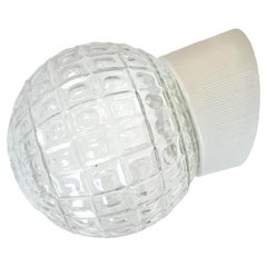 Vintage White Porcelain Wall Light, 1970s