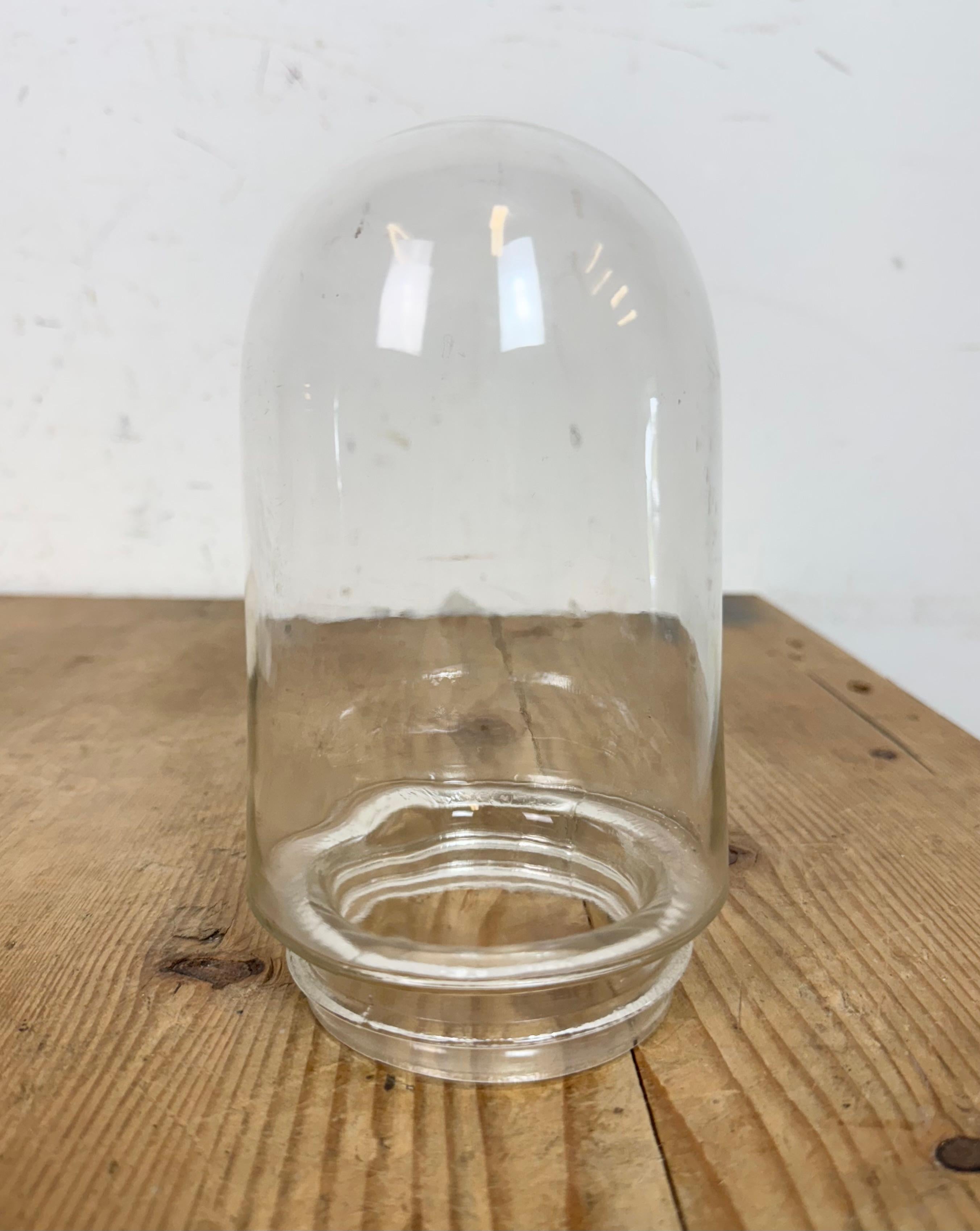 Aplique Vintage de Porcelana Blanca con Cristal Transparente, Años 60 en venta 3