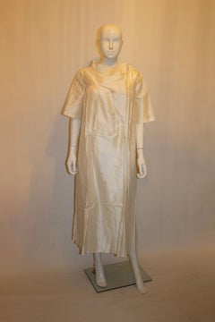 Vintage White Silk Gown