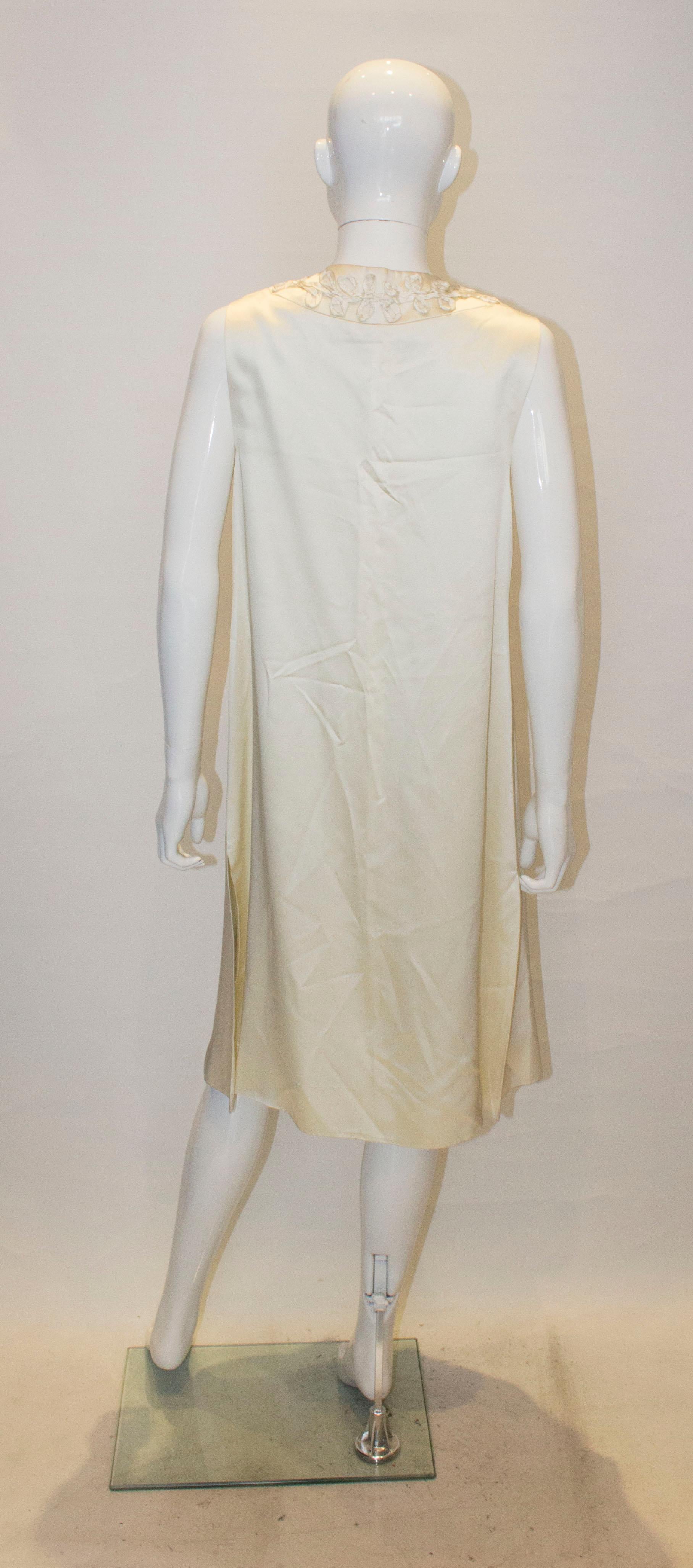 Women's Vintage White Sleaveless Jilet  For Sale