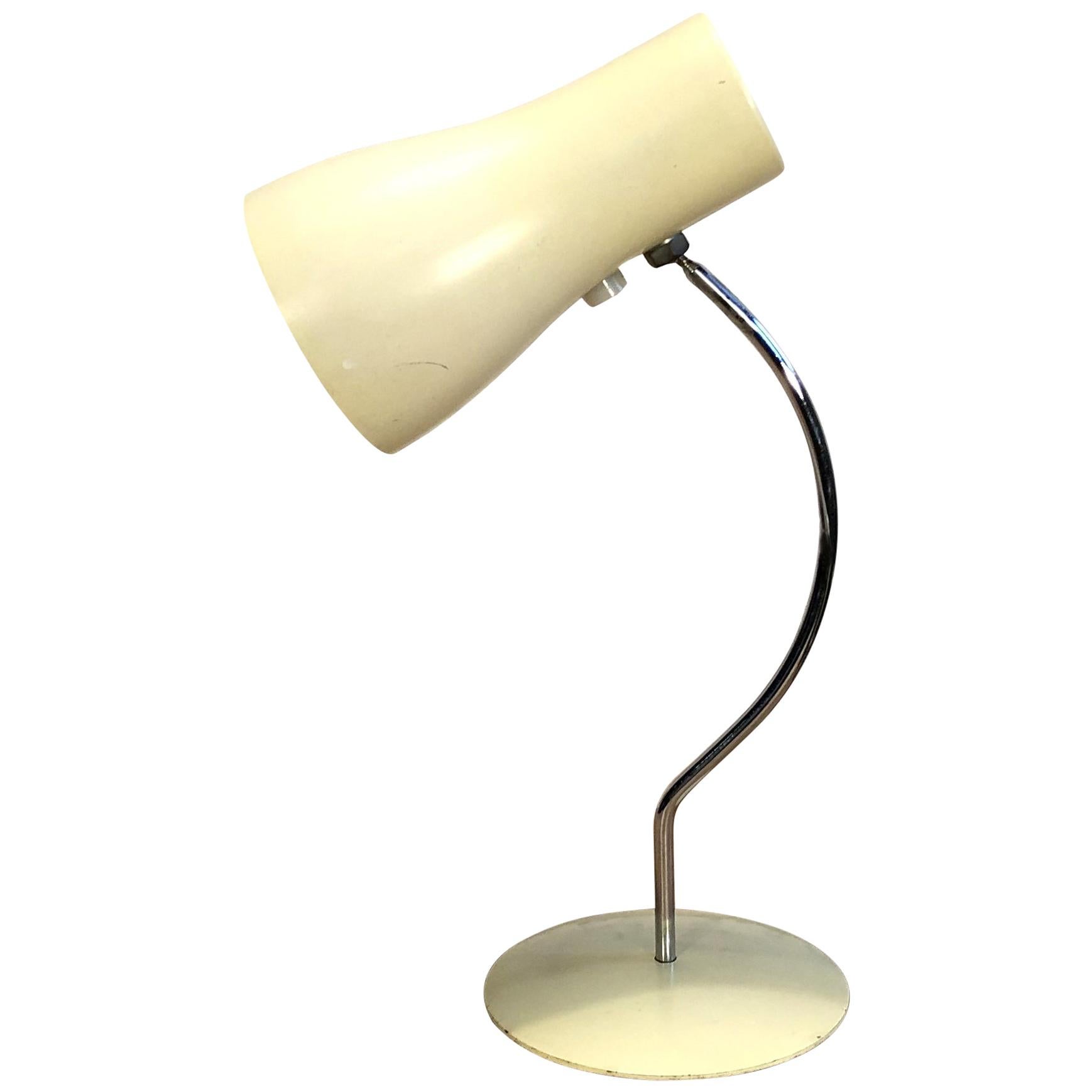 Vintage White Table Lamp by Josef Hurka for Napako, 1960s