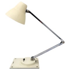 Vintage White Tensor Folding Desk Lamp