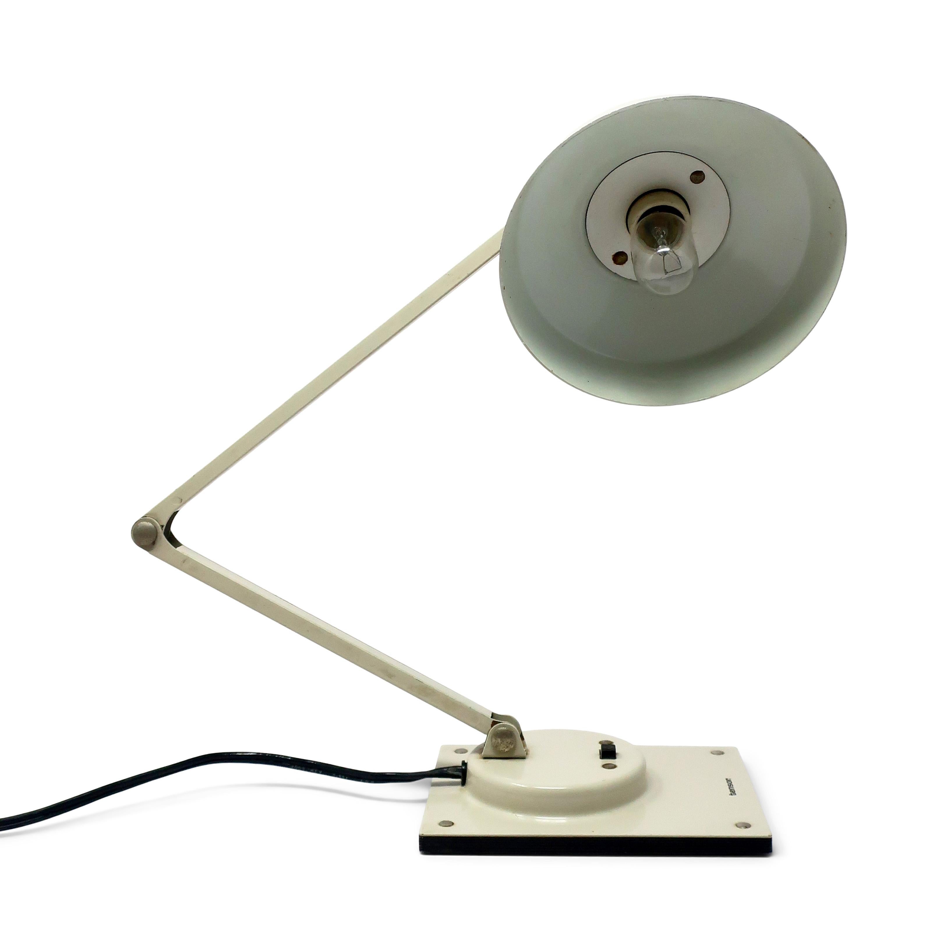 20th Century Vintage White Tensor IL 400 Folding Desk Lamp
