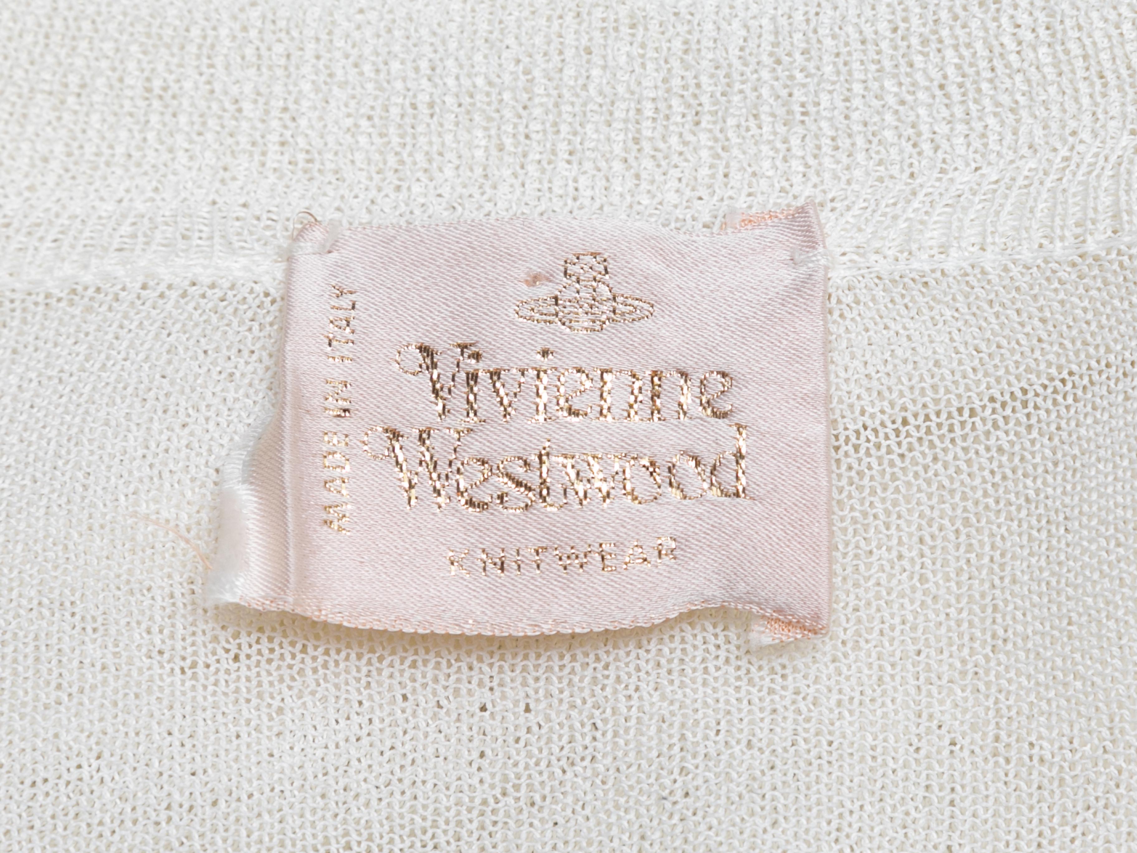 Vintage White Vivienne Westwood Ruffle-Trimmed Top 2
