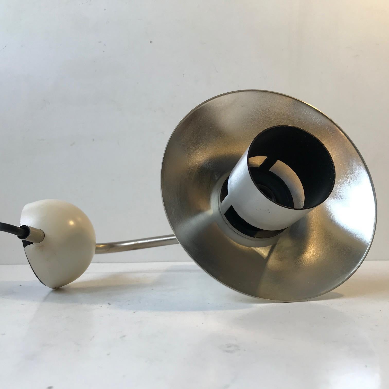 Aluminum Vintage White Wall Lamp from Louis Poulsen, 1970s