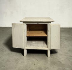 Vintage White Wood Cabinet