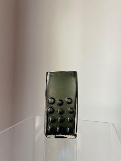Vintage Whitefriars Indigo Mobile Phone Glass Vase by Geoffrey Baxter