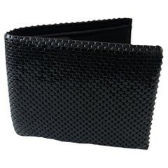 Vintage Whiting & Davis Black Metal Mesh Wallet (c. 1950s–1960s)