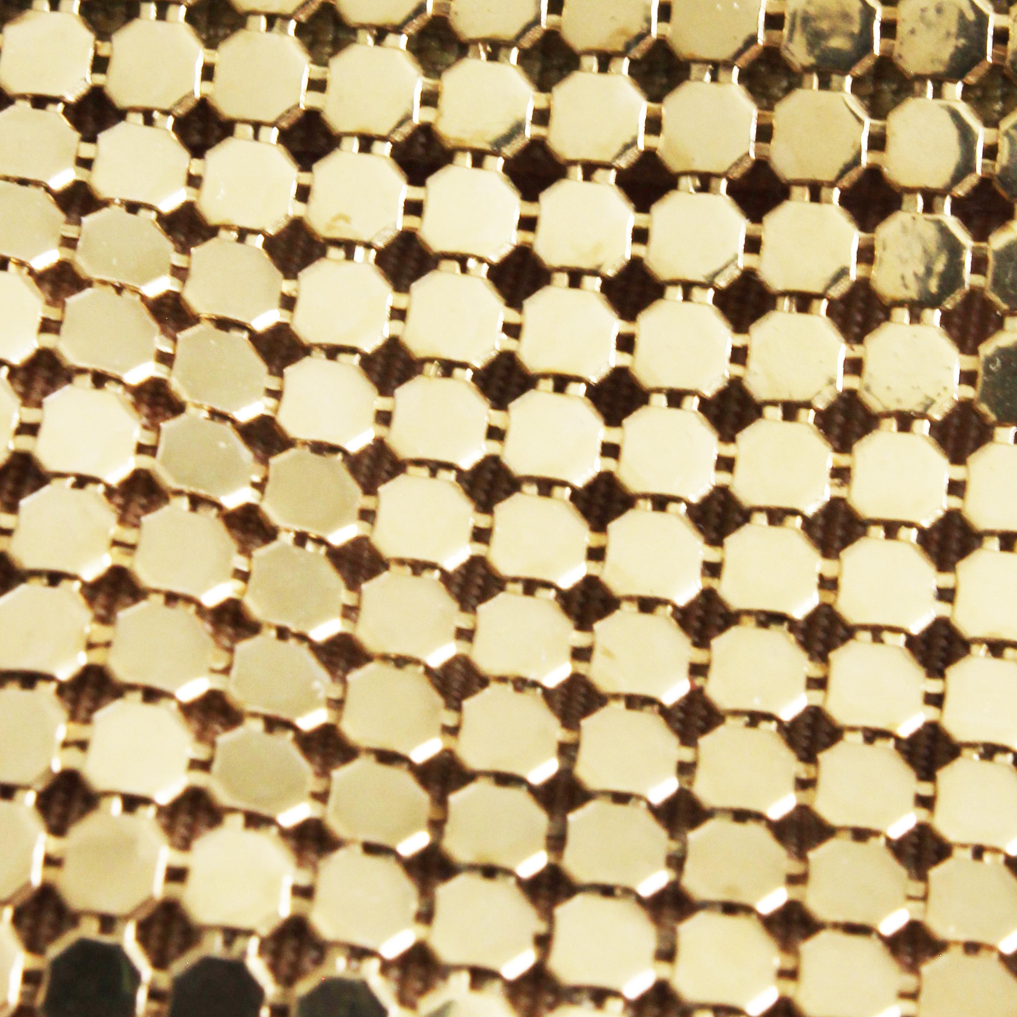 Vintage Whiting & Davis Gold Mesh Halter Top, Abendtasche und Stirnband 3pc Set im Angebot 13