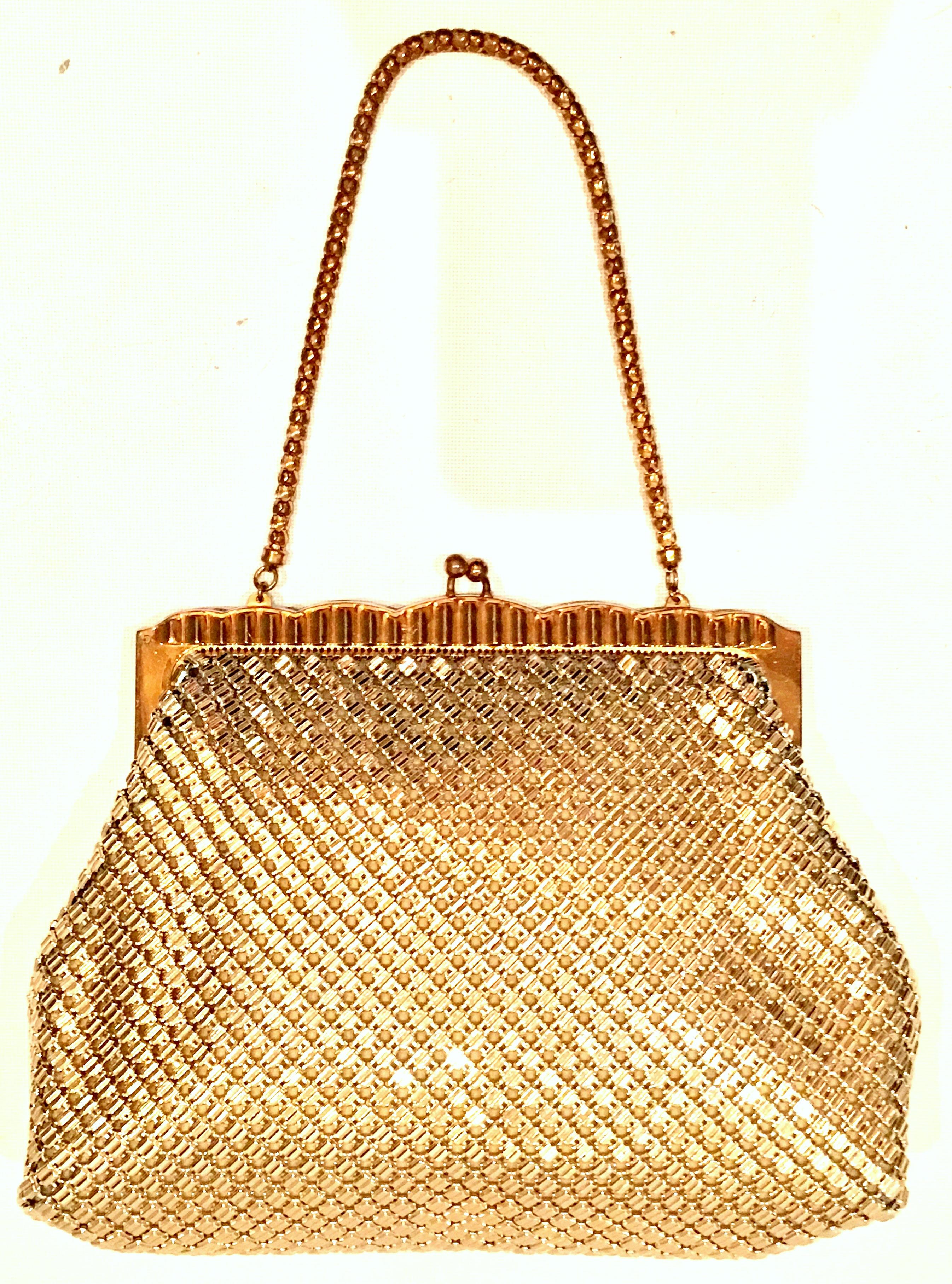 gold mesh handbag