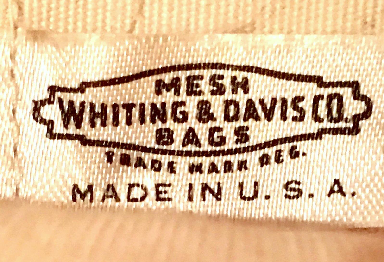 Vintage Whiting & Davis Gold Metal Mesh Handbag For Sale 1