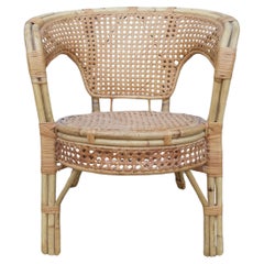 Retro Wicker Armchair