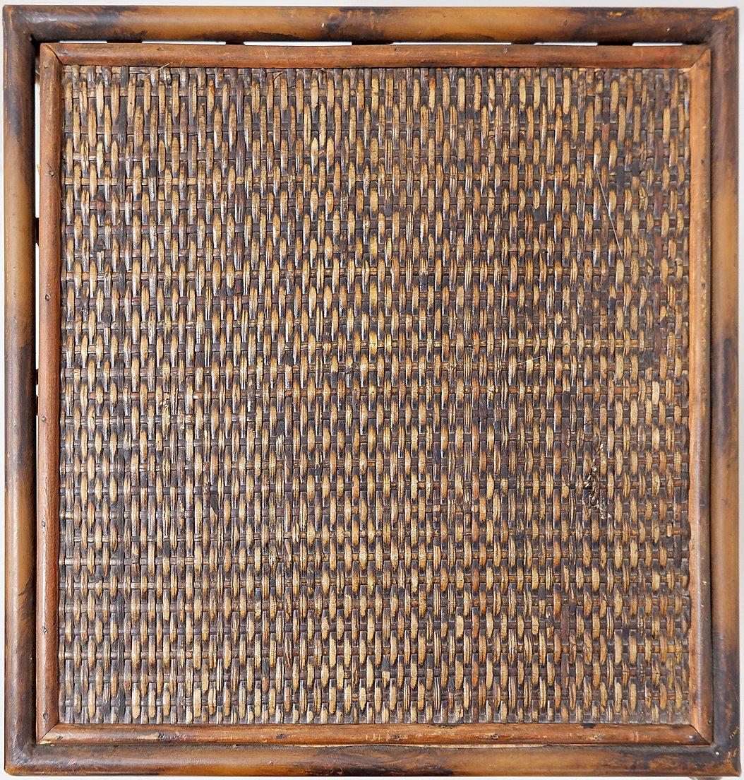 Colonne à piédestal vintage en osier et bambou Colonne à pilier en vente 4