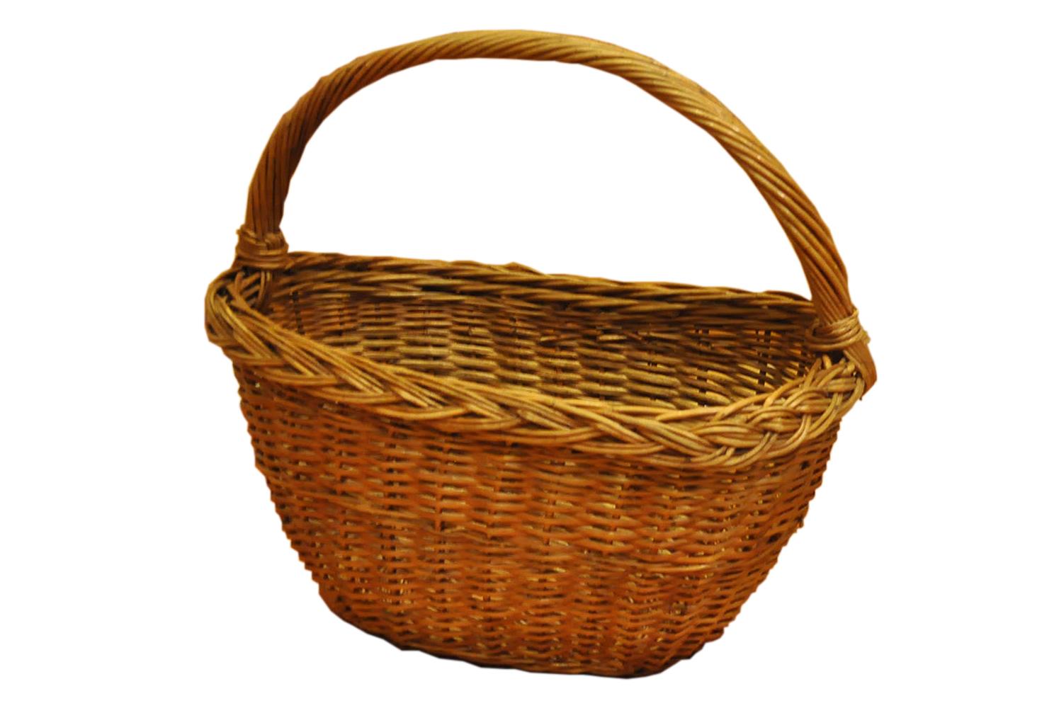 This item is a vintage wicker basket.

1950s handle basket in fine condition.