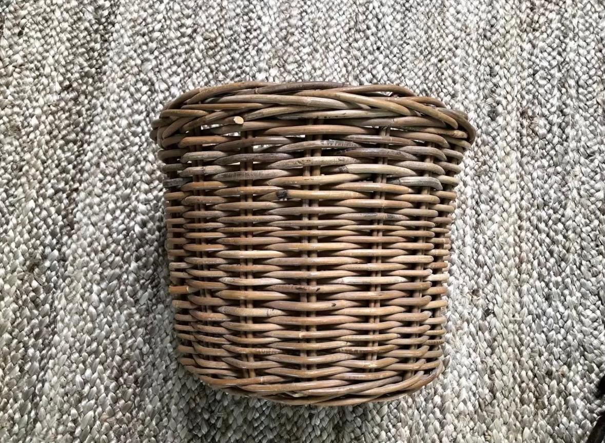 Vintage wicker basket. It could be great to use as a planter or any other item storage. 