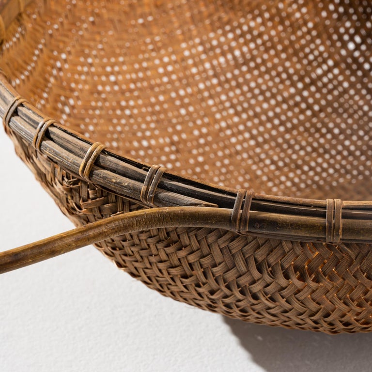 Vintage Wicker Basket For Sale at 1stDibs