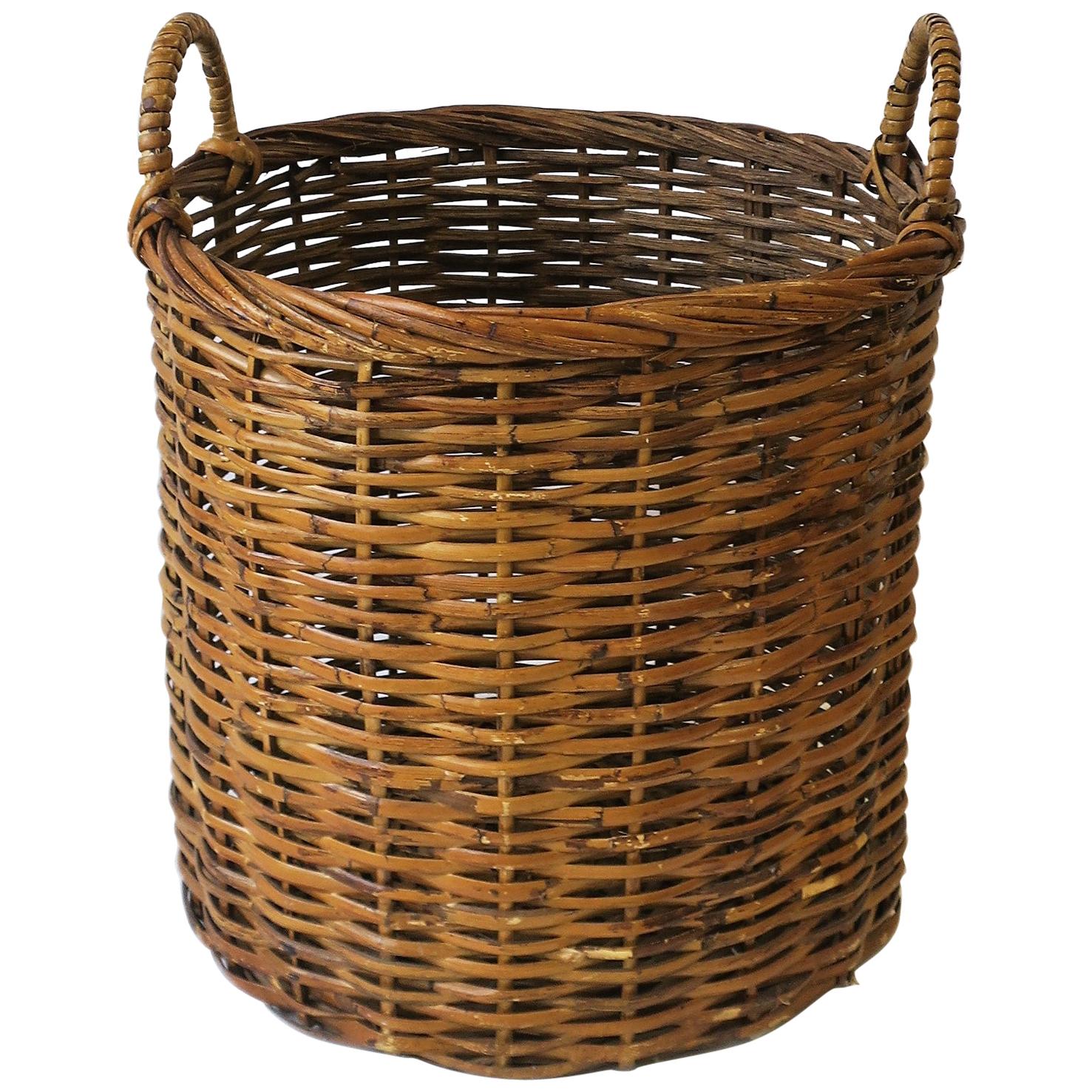 Vintage Wicker Basket, Large