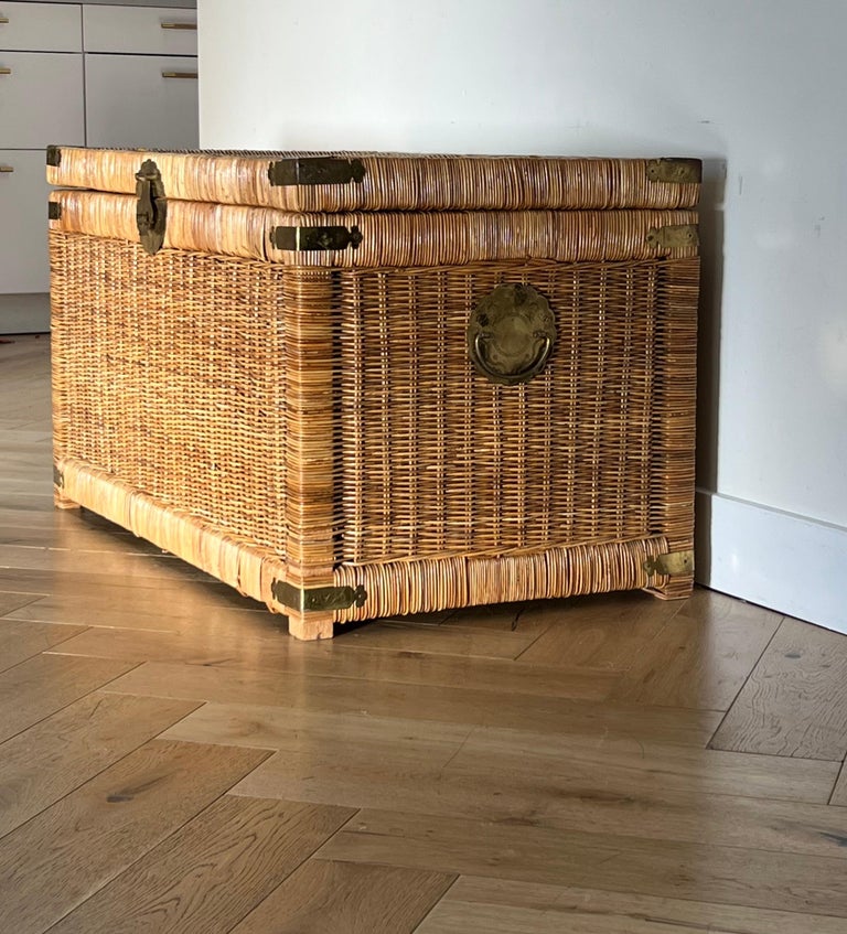 Wicker blanket boxes hot sale