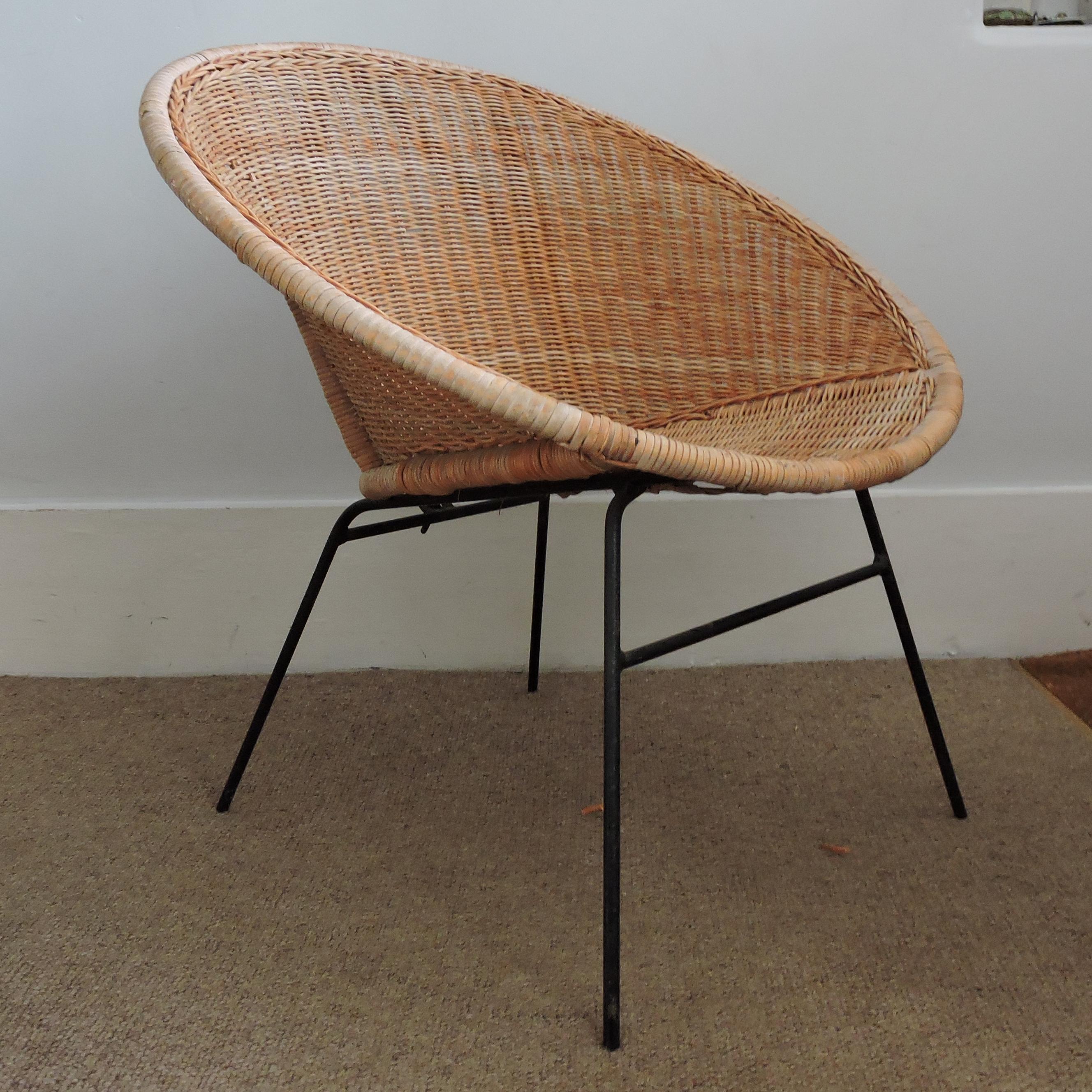 Vintage Wicker Chair, 1970s 2