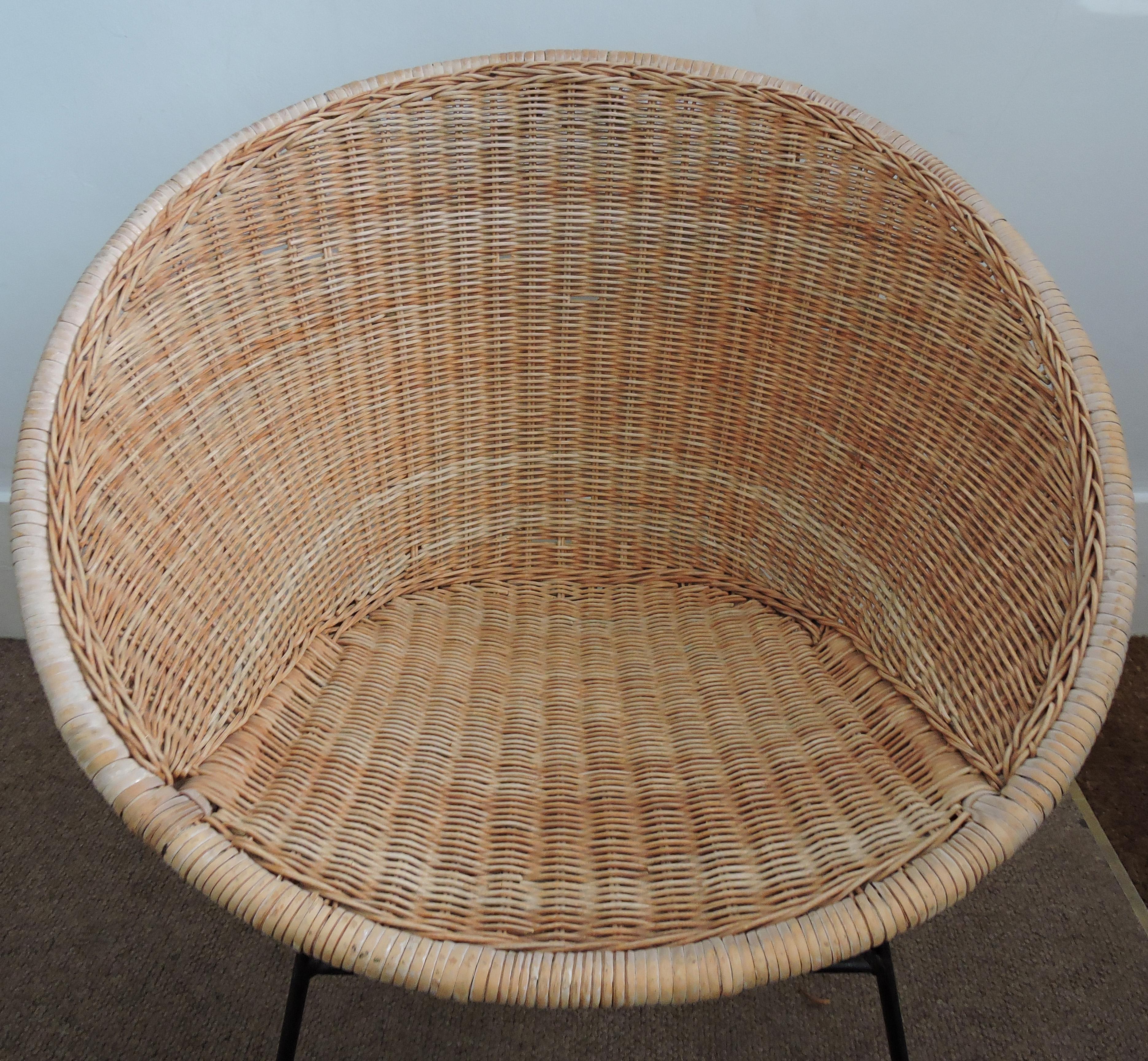 Vintage Wicker Chair, 1970s 3