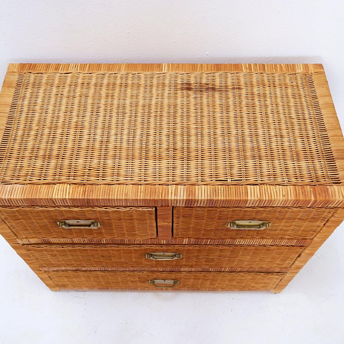 Cómoda vintage de mimbre - Años 60 en Bueno estado para la venta en Linkebeek, BE