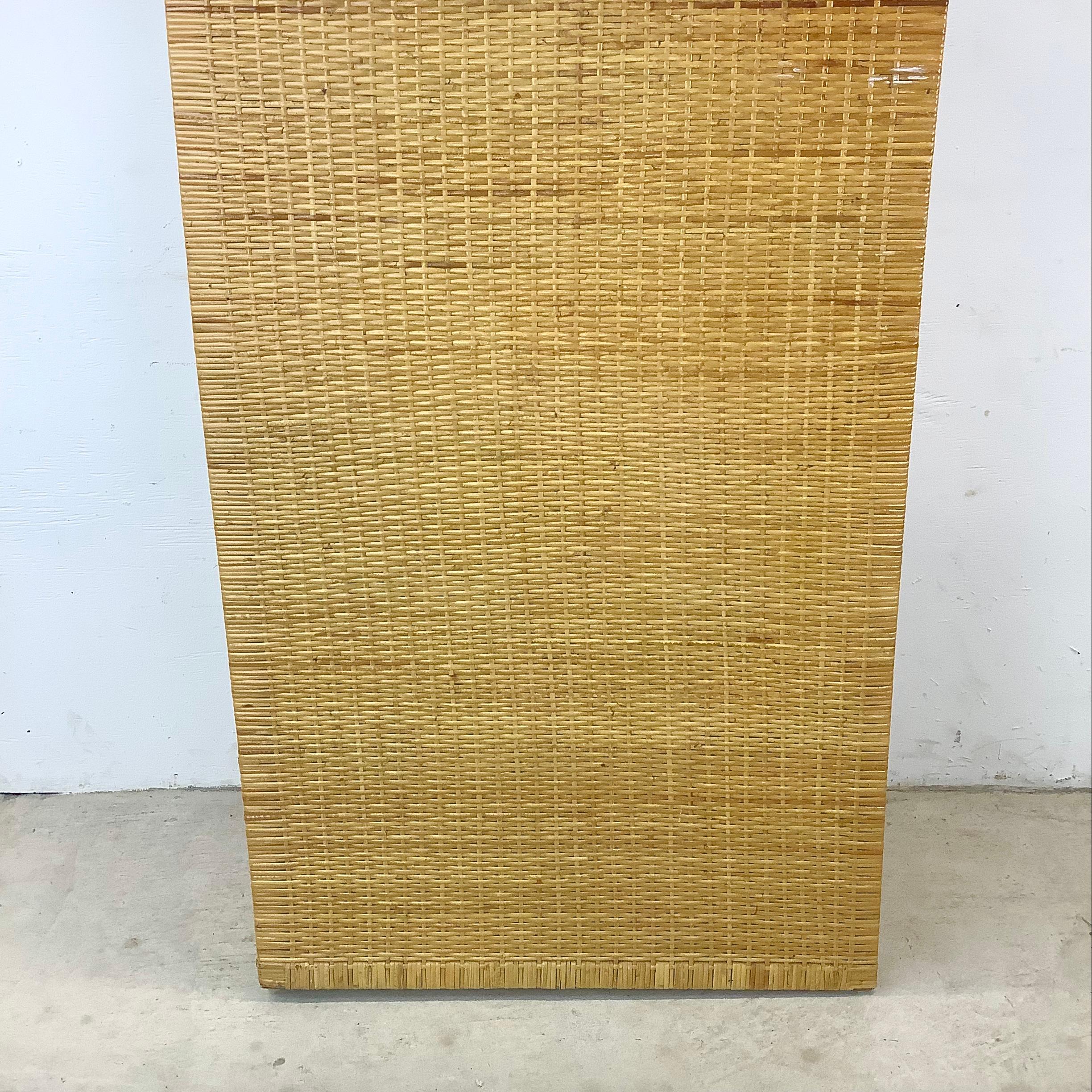 Vintage Wicker Highboy Dresser 1