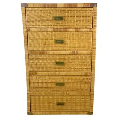 Natural Fiber Case Pieces and Storage Cabinets