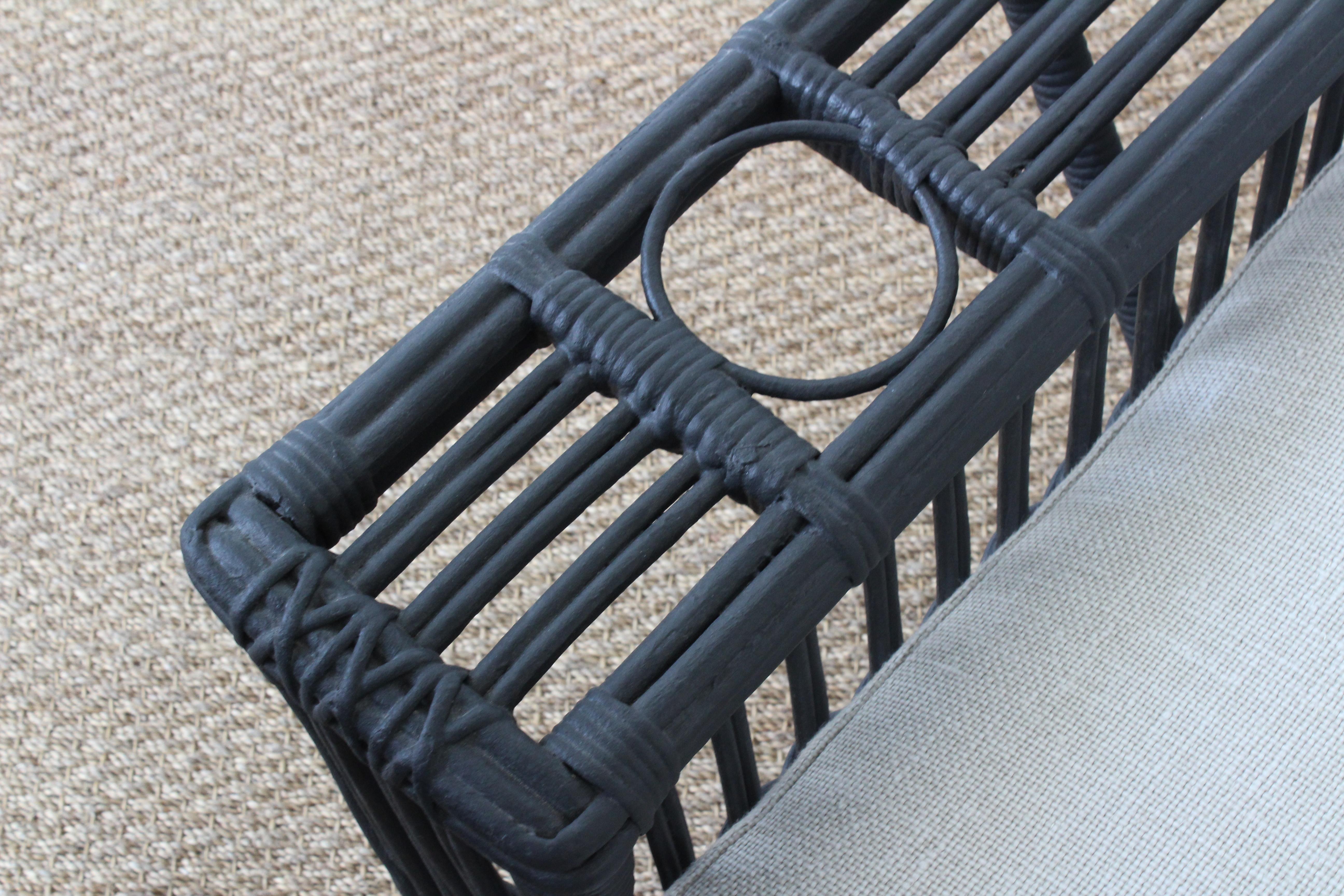 Mid-20th Century Vintage Wicker Lounge Chairs, France, 1930s