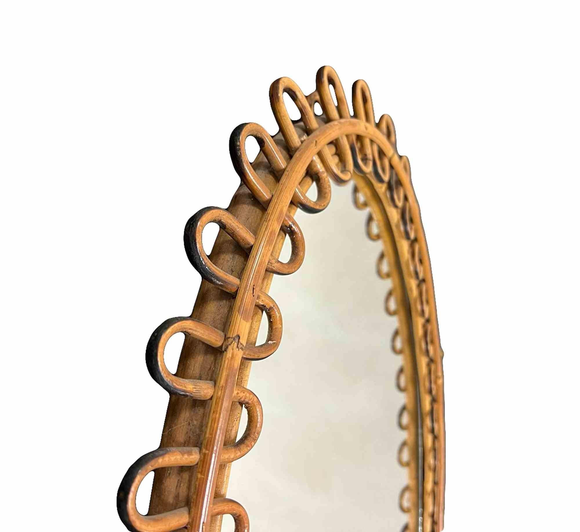 Vintage Wicker Mirror by Franco Albini for Bonacina, realized in the 1960s.
Very good condition.