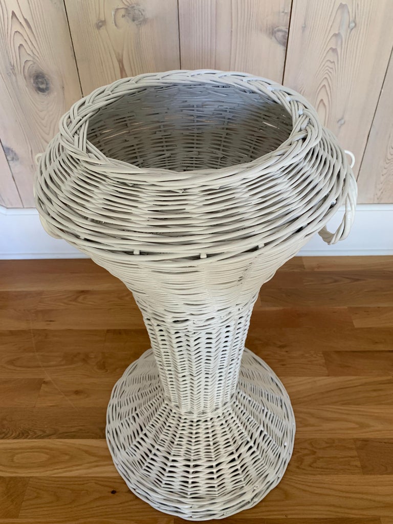 Vintage Wicker Planter at 1stDibs