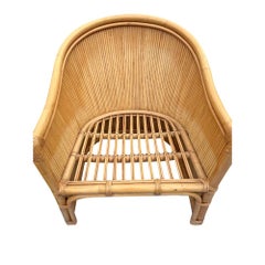 Vintage Wicker Rattan Pair Chairs in Modern Design