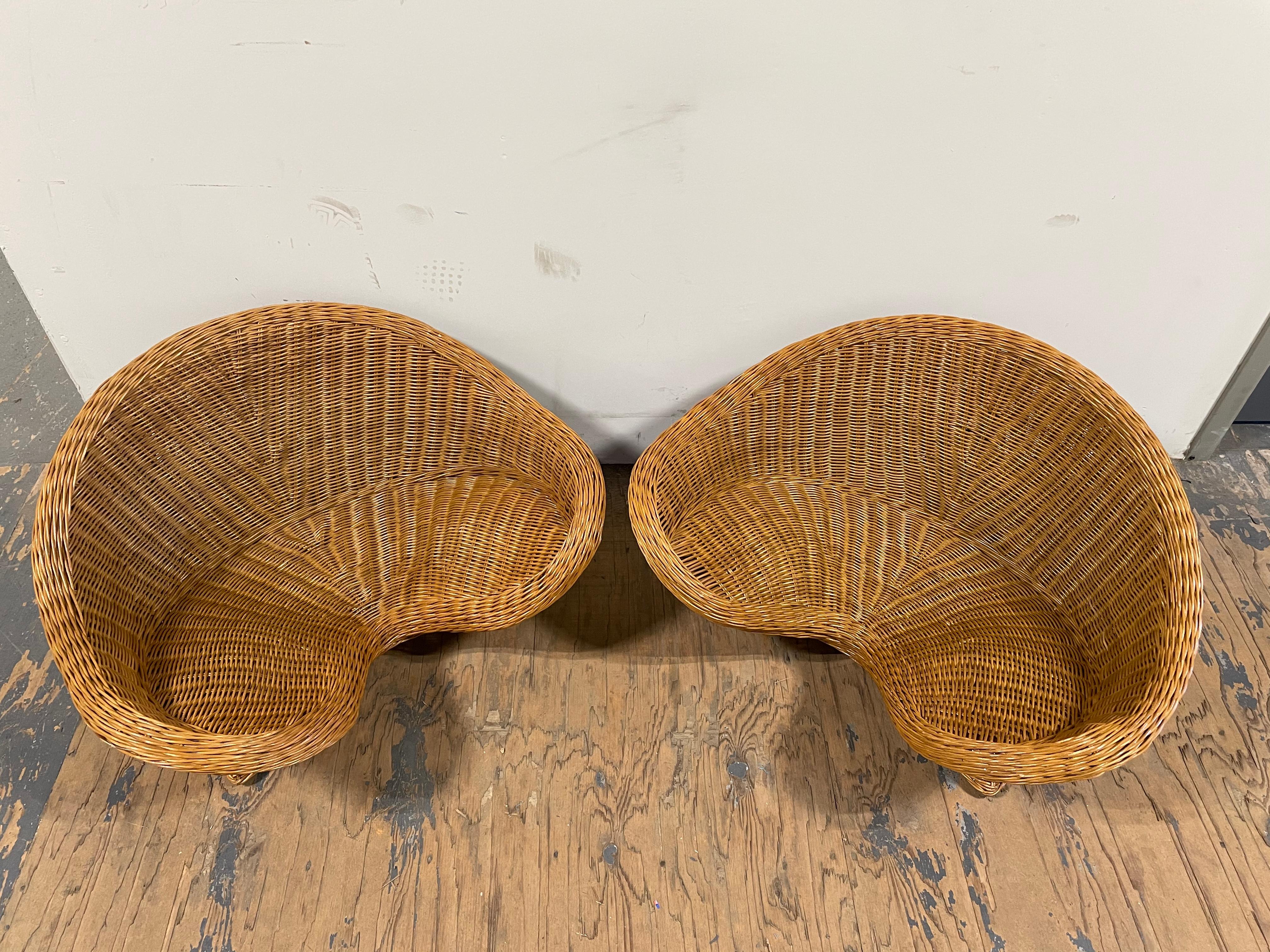 rattan floor chair