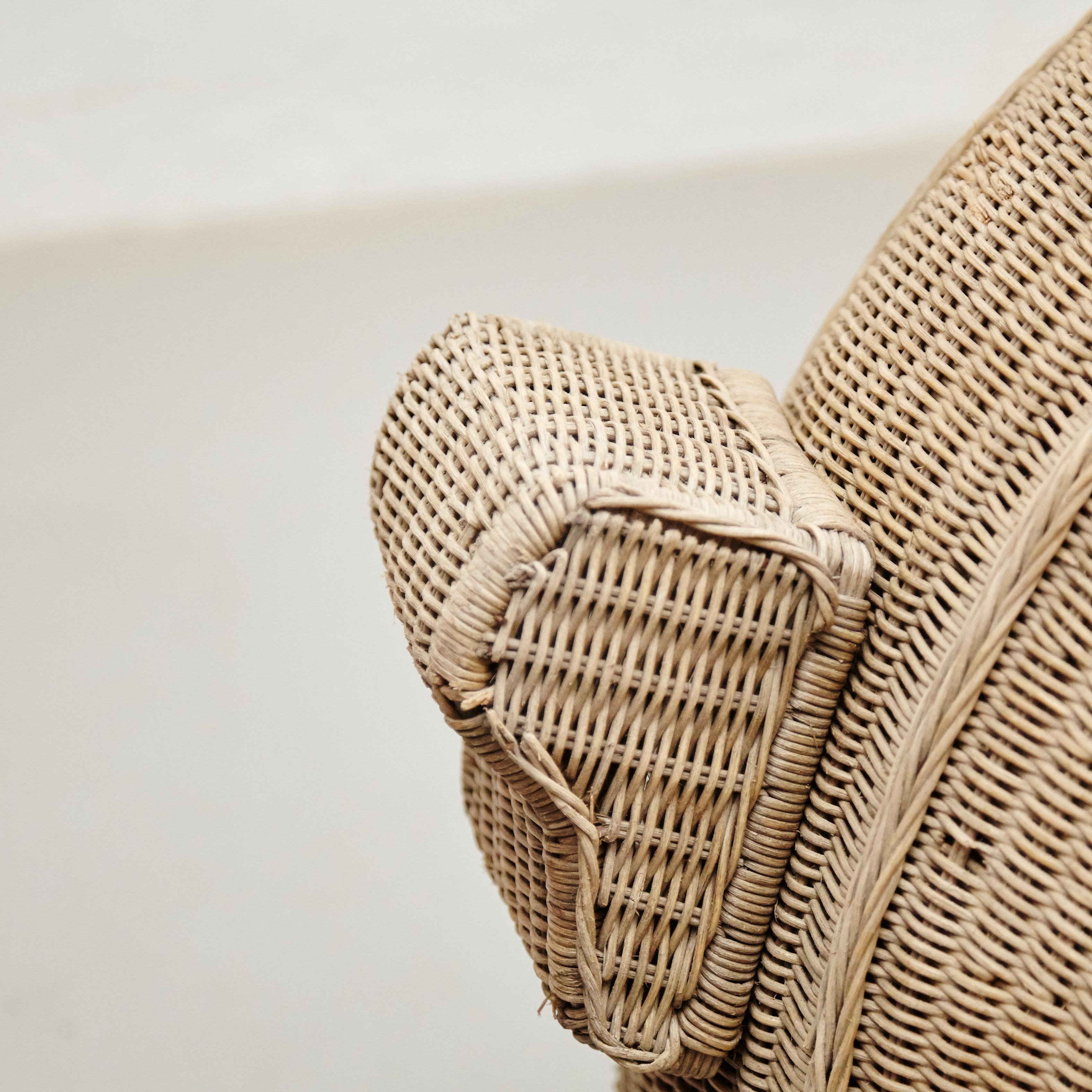 Vintage Wicker Rattan Vespa Real Size, circa 1970 9