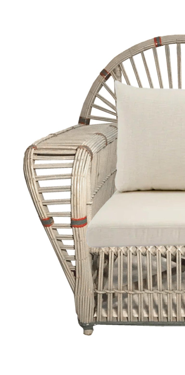 Vintage Wicker Sofa For Sale at 1stDibs