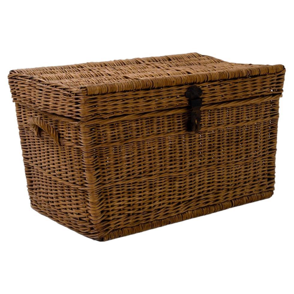 Baule di vimini vintage