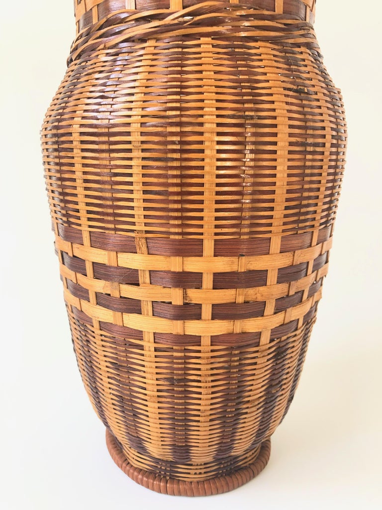 Vintage Wicker Vase For Sale at 1stDibs wicker vases cheap