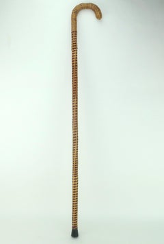 Vintage Wicker Walking Cane