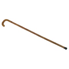 Retro Wicker Walking Cane