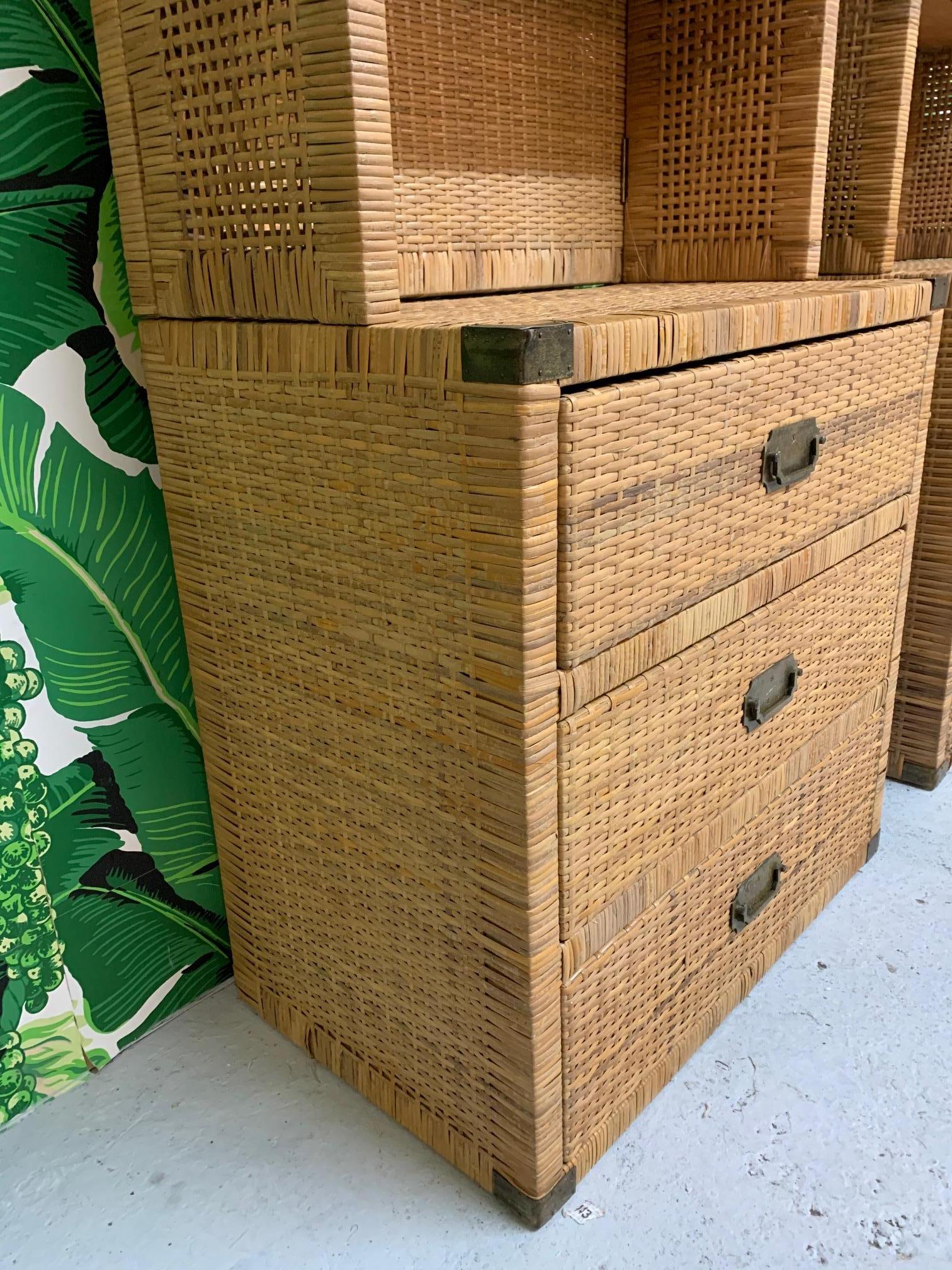 wicker wall cabinet