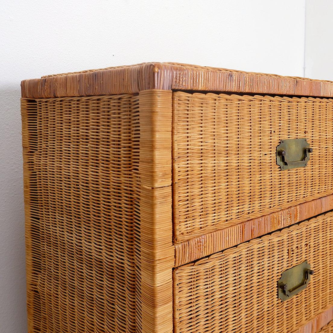 Vintage Wickers Chest of drawer - 1960s 1