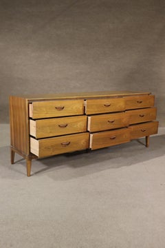 Vintage Wide Dresser w/ Inset Rosewood Handles