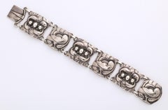 Vintage Wide Georg Jensen Bird Silver Bracelet