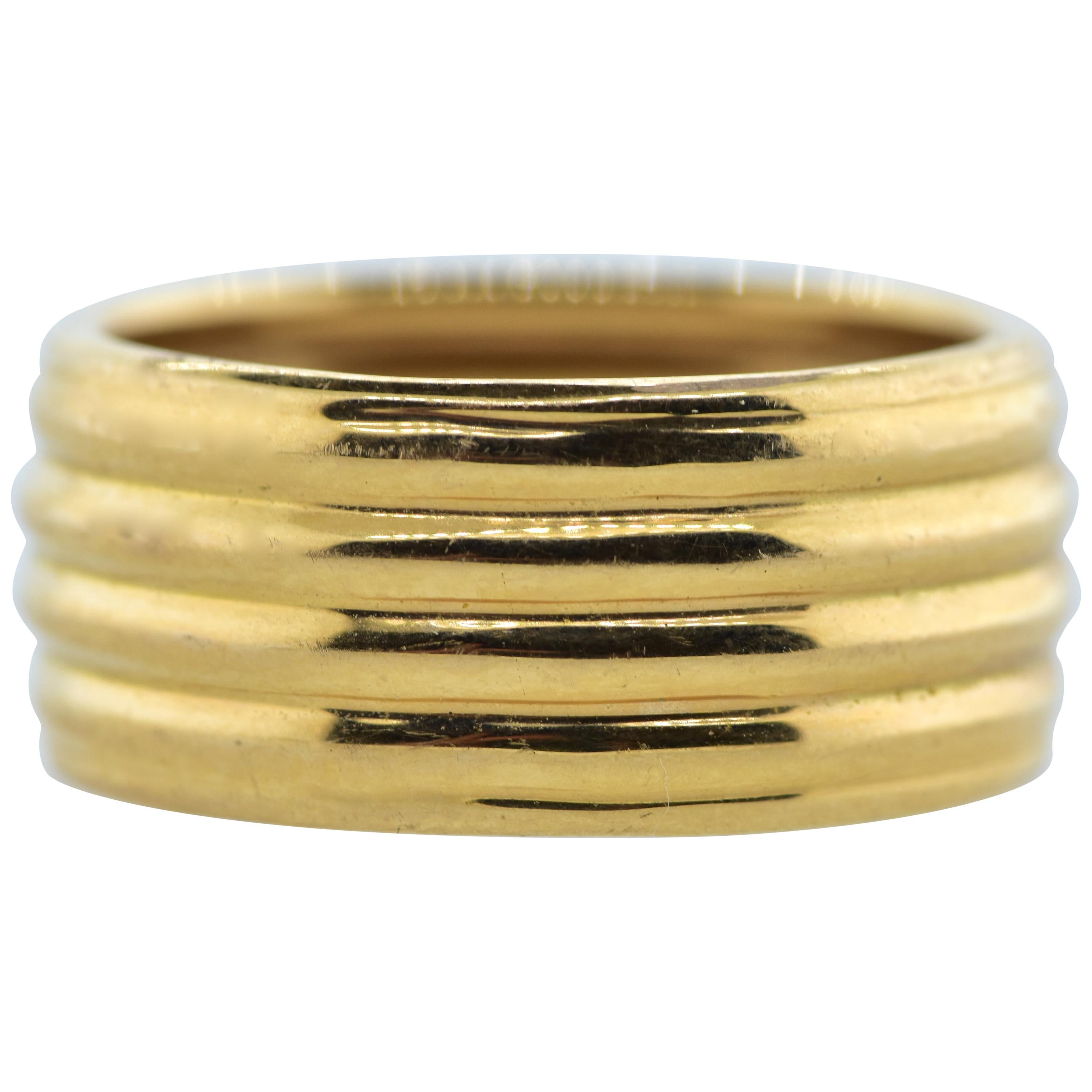 Vintage Wide Gold Band