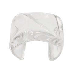 Vintage Wide Lucite Cuff Bracelet Circa 1980's