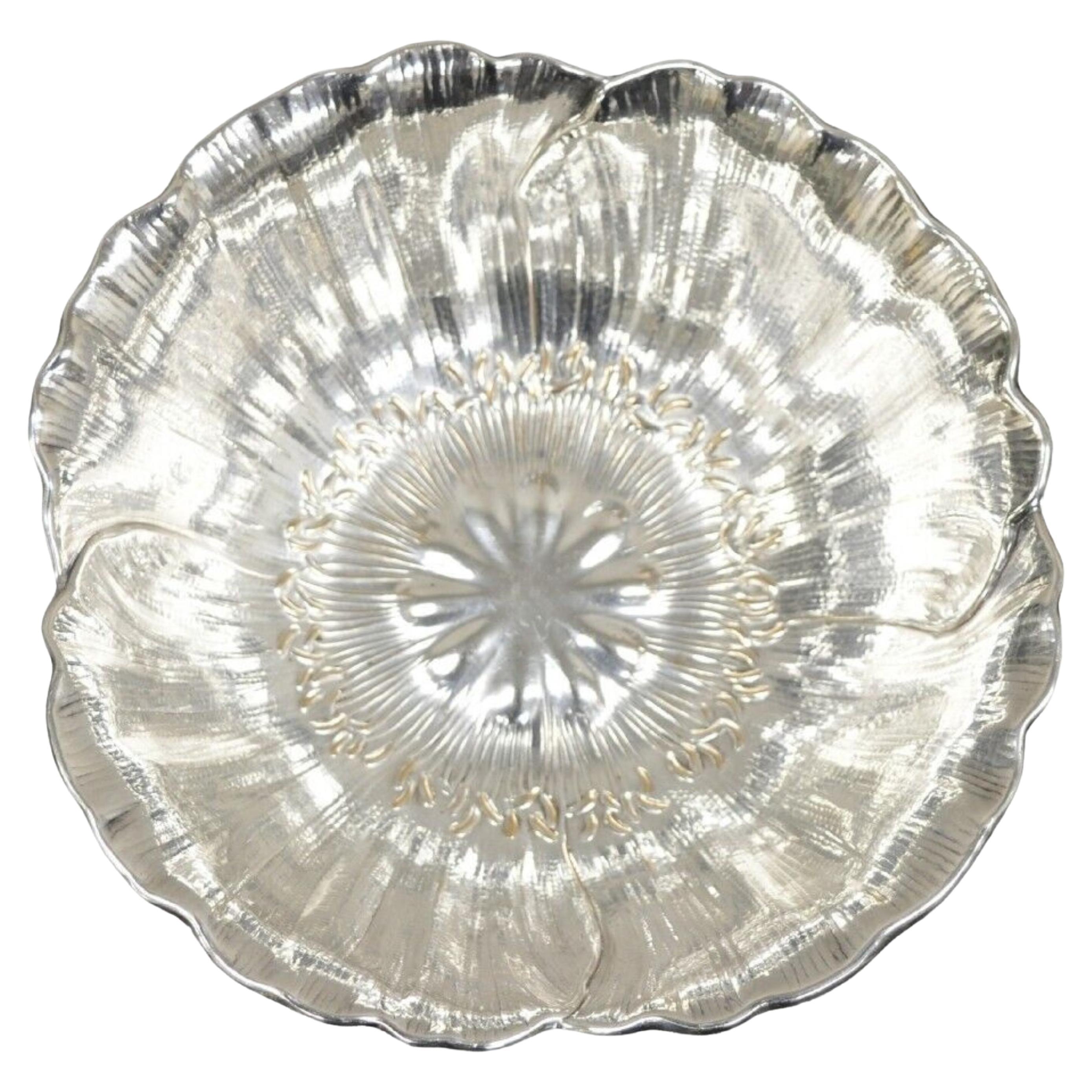 Vintage Wilcox International Silber 5635 versilberte Sonnenblumen-Tulpen-Obstschale, Wilcox International im Angebot