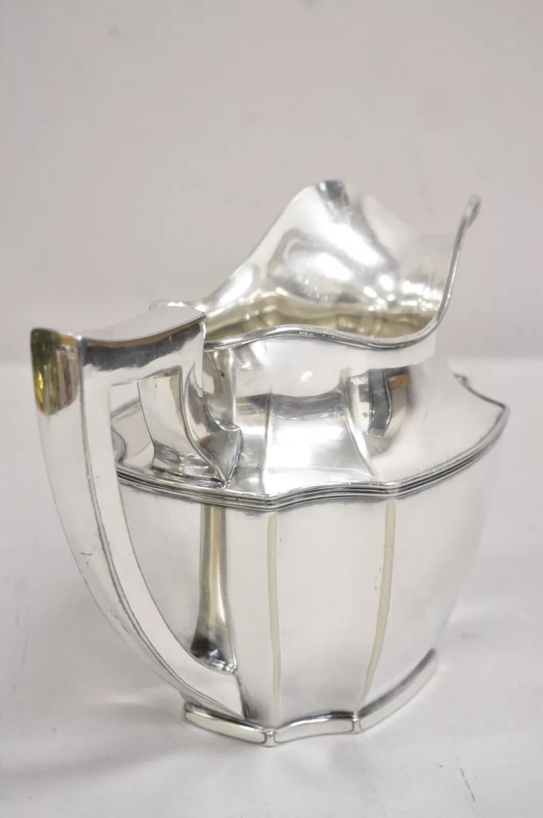 Vintage Wilcox SP Co Art Decó Jarra de agua bulbosa chapada en plata International Silver Plate Co. Desconocido en venta
