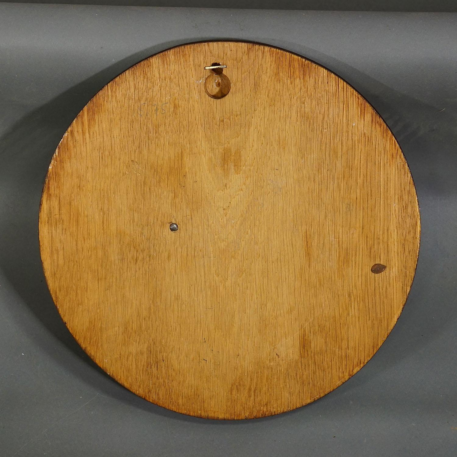 Vintage Wildschweinzahn-Trophäe auf Holztafel, Deutschland 1950er Jahre (20. Jahrhundert) im Angebot