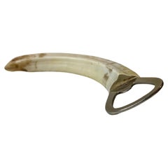 Vintage Wild Boar Tusk Bottle Opener, 1970s