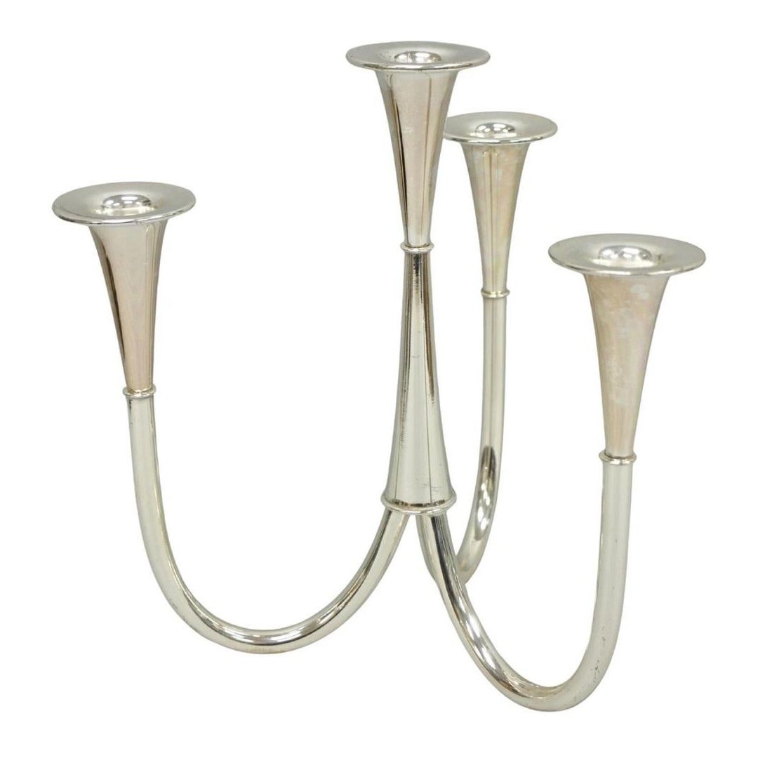 独50年代　Wagenfeld for WMF 438.2〜4 445.1〜2 1950's WMF candlestick candelabra design by Wilhelm Wagenfeld at
