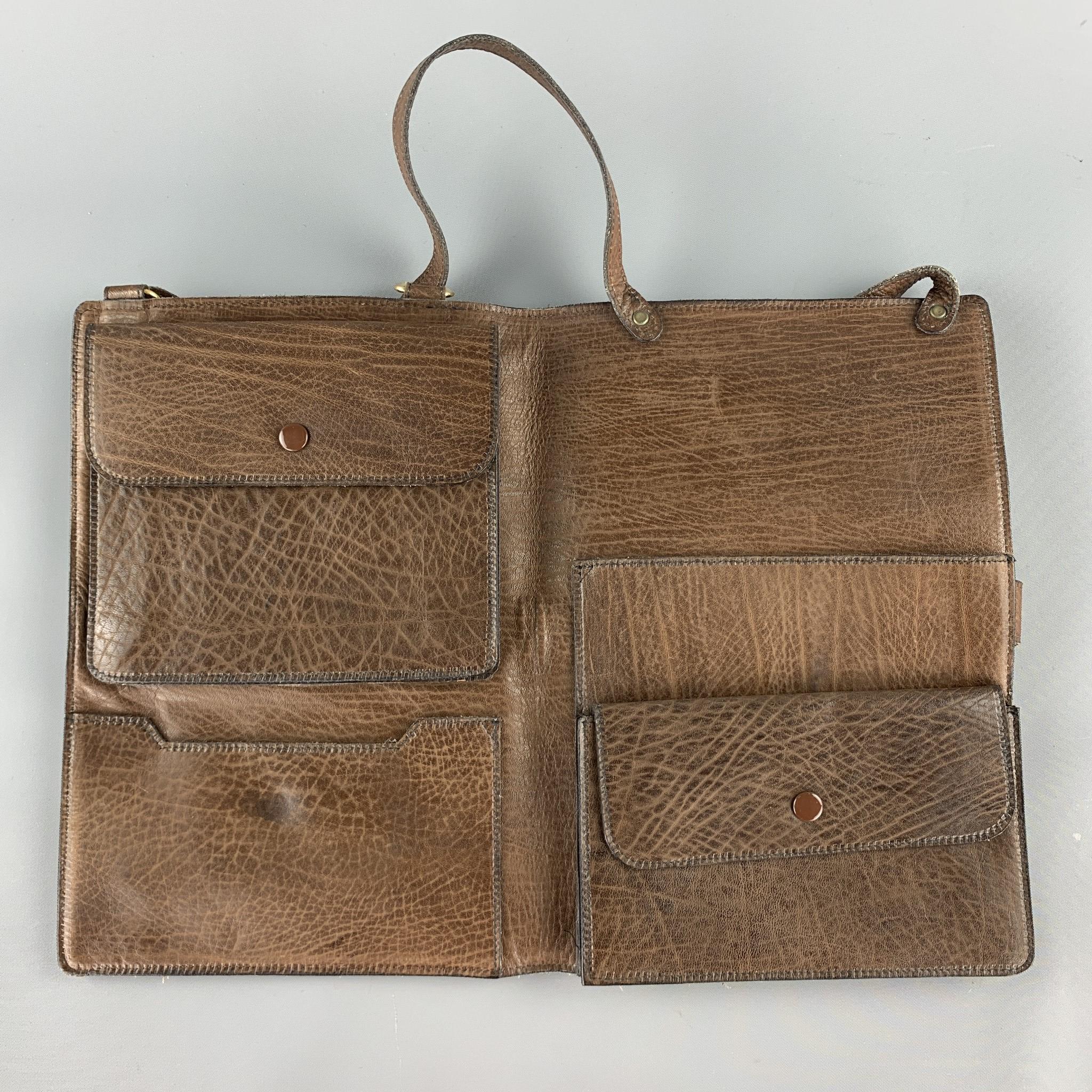 Men's Vintage WILKES BASHFORD Brown Leather Shoulder Bag